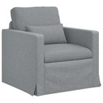 Casa si Gradina - Mobilier - Canapele si coltare - Canapele - Canapea 140cm 2 pcs Gri deschis Metal - Infinity.ro