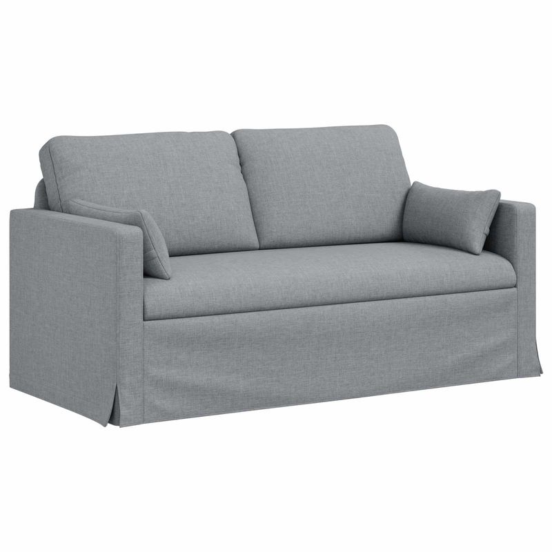 Casa si Gradina - Mobilier - Canapele si coltare - Canapele - Canapea 140cm 2 pcs Gri deschis Metal - Infinity.ro