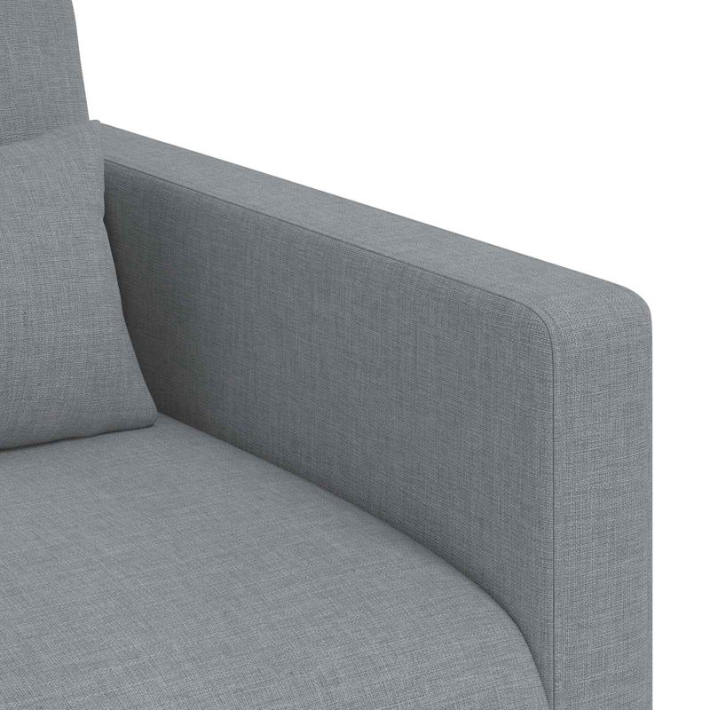Casa si Gradina - Mobilier - Canapele si coltare - Canapele - Canapea 140cm 2 pcs Gri deschis Metal - Infinity.ro