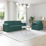 Casa si Gradina - Mobilier - Canapele si coltare - Canapele - Canapea 180cm 2 pcs Verde inchis Metal - Infinity.ro