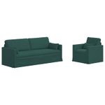 Casa si Gradina - Mobilier - Canapele si coltare - Canapele - Canapea 180cm 2 pcs Verde inchis Metal - Infinity.ro