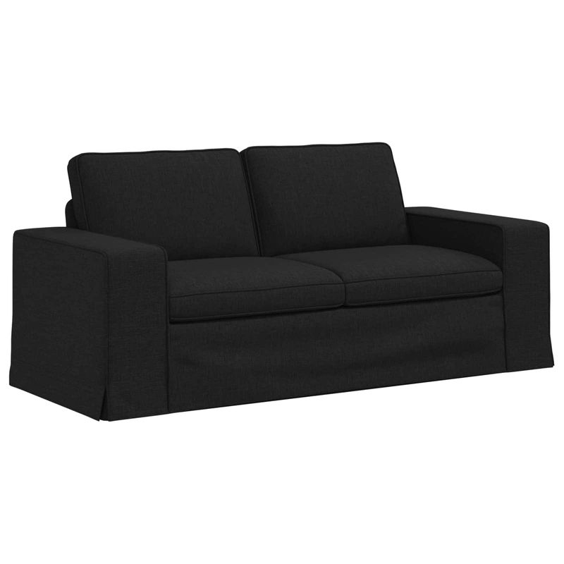 Casa si Gradina - Mobilier - Canapele si coltare - Canapele - Canapea 140cm 2 pcs Negru Metal - Infinity.ro