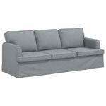 Casa si Gradina - Mobilier - Canapele si coltare - Canapele - Canapea 180cm 2 pcs Gri deschis Metal - Infinity.ro