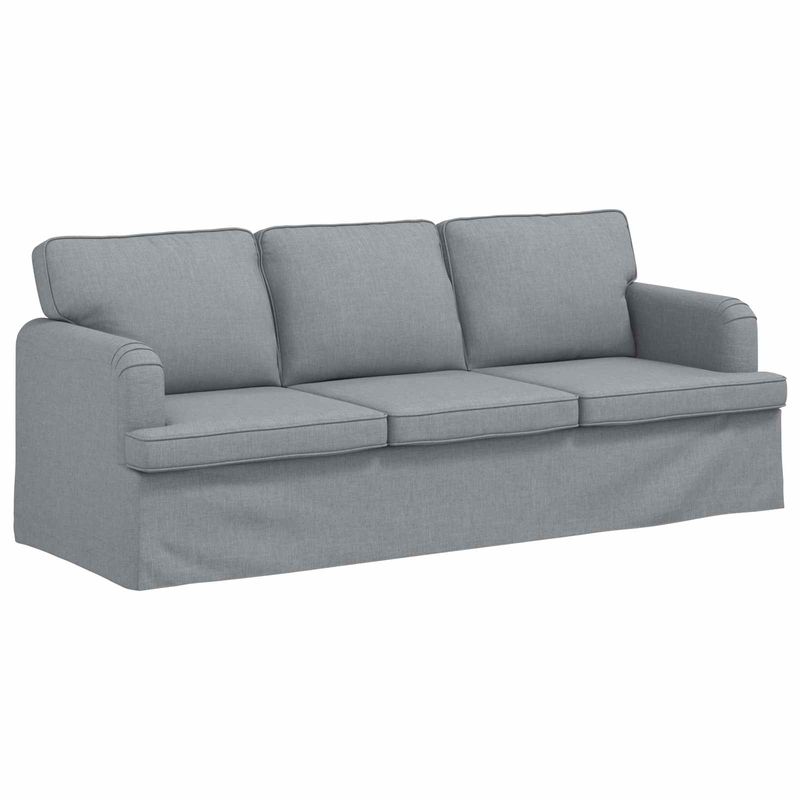 Casa si Gradina - Mobilier - Canapele si coltare - Canapele - Canapea 180cm 2 pcs Gri deschis Metal - Infinity.ro