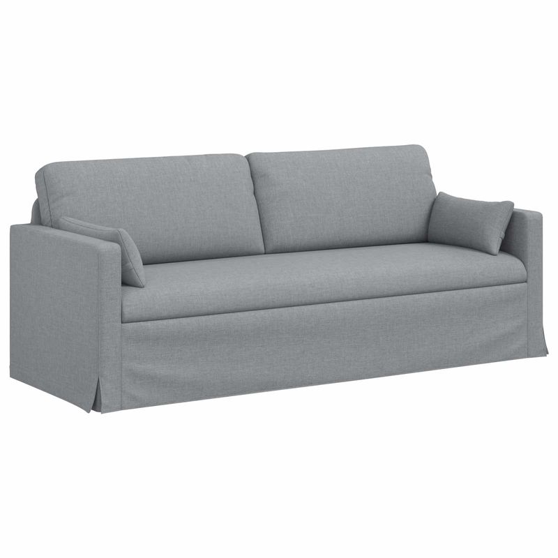 Casa si Gradina - Mobilier - Canapele si coltare - Canapele - Canapea 180cm 2 pcs Gri deschis Metal - Infinity.ro