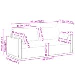 Casa si Gradina - Mobilier - Canapele si coltare - Canapele - Canapea 180cm 2 pcs Gri deschis Metal - Infinity.ro