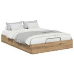 Casa si Gradina - Mobilier - Paturi si accesorii - Paturi - Cadru de pat otoman Stejar Artizanal 193 x 120 x 25 cm - Infinity.ro