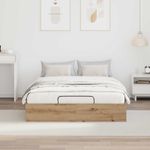 Casa si Gradina - Mobilier - Paturi si accesorii - Paturi - Cadru de pat otoman Stejar Artizanal 193 x 120 x 25 cm - Infinity.ro