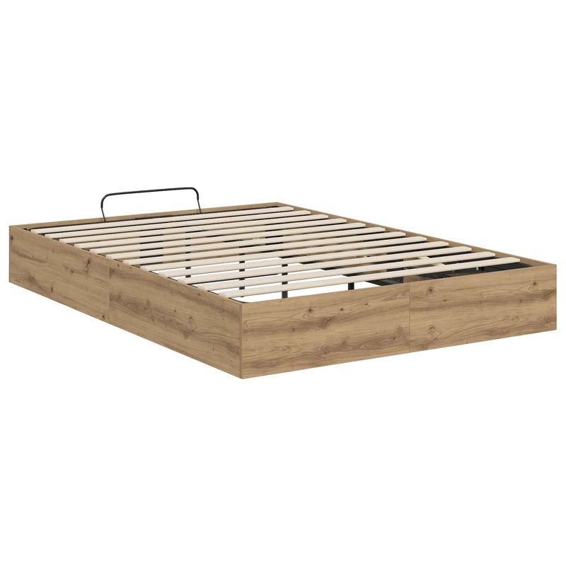 Casa si Gradina - Mobilier - Paturi si accesorii - Paturi - Cadru de pat otoman Stejar Artizanal 193 x 120 x 25 cm - Infinity.ro