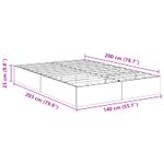 Casa si Gradina - Mobilier - Paturi si accesorii - Paturi - Cadru de pat otoman Stejar Artizanal 193 x 120 x 25 cm - Infinity.ro
