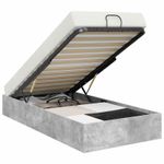 Casa si Gradina - Mobilier - Paturi si accesorii - Paturi - Cadru de pat otoman Gri din beton 193 x 120 x 25 cm - Infinity.ro