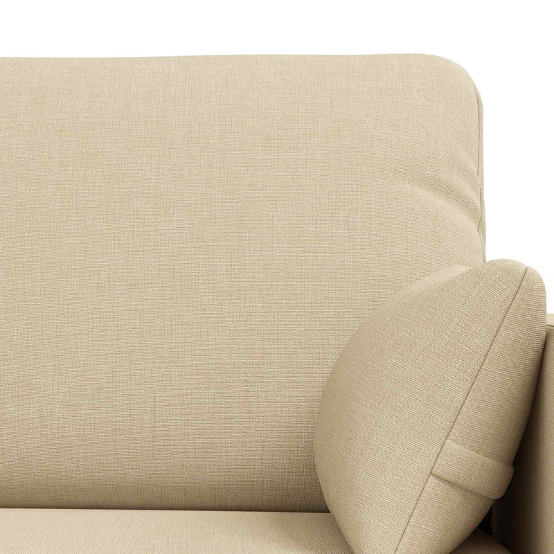 Casa si Gradina - Mobilier - Canapele si coltare - Canapele - Canapea 140cm 2 pcs Crem Metal - Infinity.ro