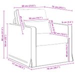 Casa si Gradina - Mobilier - Canapele si coltare - Canapele - Canapea 140cm 2 pcs Crem Metal - Infinity.ro