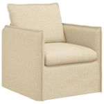 Casa si Gradina - Mobilier - Canapele si coltare - Canapele - Canapea 140cm 2 pcs Crem Metal - Infinity.ro