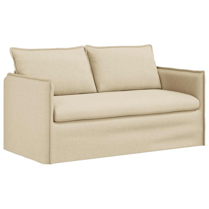 Casa si Gradina - Mobilier - Canapele si coltare - Canapele - Canapea 140cm 2 pcs Crem Metal - Infinity.ro