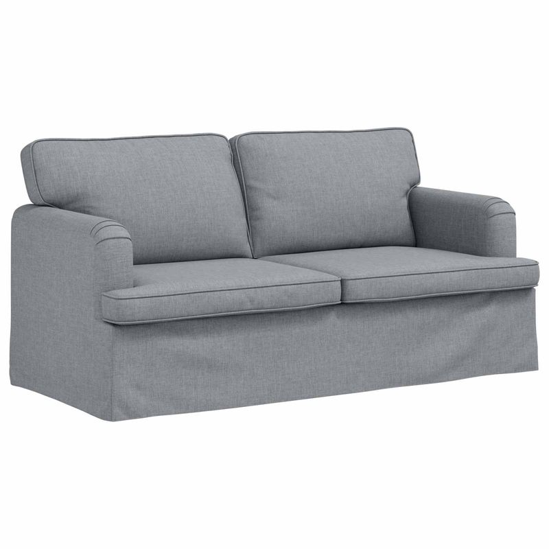 Casa si Gradina - Mobilier - Canapele si coltare - Canapele - Canapea 140cm 2 pcs Gri deschis Metal - Infinity.ro