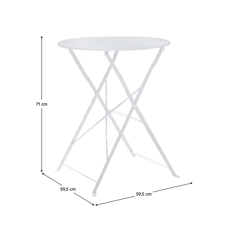 Casa si Gradina - Gradina si terasa - Mobilier exterior - Seturi mobila gradina - Set gradina 1+2, alb, otel, OBAX - Infinity.ro