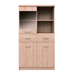 Casa si Gradina - Mobilier - Comode si corpuri - Corpuri bucatarie - Vitrina 2D1W1S/80 , stejar Sonoma, TOPTY TIP 34 - Infinity.ro