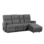 Casa si Gradina - Mobilier - Canapele si coltare - Coltare - Set coltar reglabil, gri inchis, dreapta, TROJAN ROH - Infinity.ro