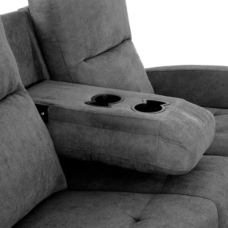 Casa si Gradina - Mobilier - Canapele si coltare - Coltare - Set coltar reglabil, gri inchis, dreapta, TROJAN ROH - Infinity.ro