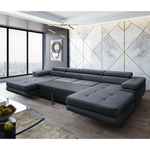 Casa si Gradina - Mobilier - Canapele si coltare - Canapele - Set universal canapea, culoare gri, AMARETA U - Infinity.ro