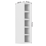 Casa si Gradina - Mobilier - Dulapuri si sifoniere - Dulapuri - Dulap superior cu rafturi, alb, LULA 15 G-72 OTW - Infinity.ro