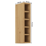 Casa si Gradina - Mobilier - Dulapuri si sifoniere - Dulapuri - Dulap superior cu rafturi, stejar artizan, LULA 15 G-72 OTW - Infinity.ro