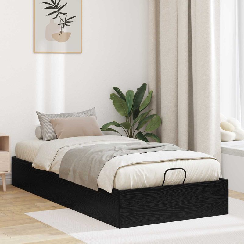 Casa si Gradina - Mobilier - Paturi si accesorii - Paturi - Cadru de pat otoman Stejar Negru 193 x 75,5 x 25 cm - Infinity.ro