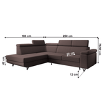 Casa si Gradina - Mobilier - Canapele si coltare - Canapele - Canapea extensibila, maro, stanga, JOGI ROH - Infinity.ro