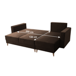 Casa si Gradina - Mobilier - Canapele si coltare - Canapele - Canapea extensibila, maro, dreapta, BLEKY ROH - Infinity.ro