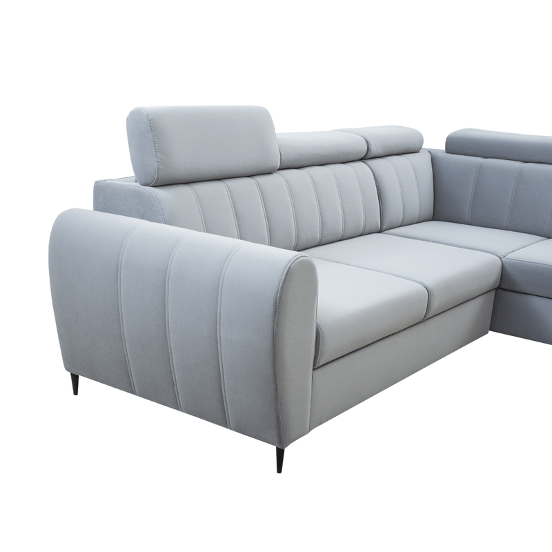 Casa si Gradina - Mobilier - Canapele si coltare - Canapele - Canapea extensibila, gri deschis, dreapta, KORIO L - Infinity.ro