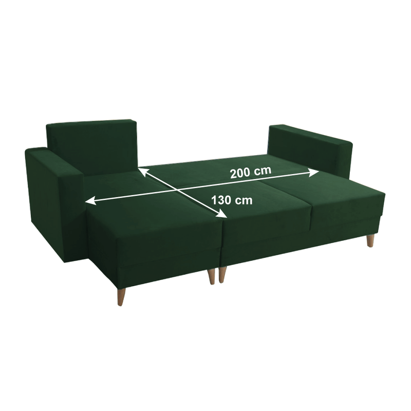 Casa si Gradina - Mobilier - Canapele si coltare - Canapele - Canapea extensibila, verde, stanga, BLEKY ROH - Infinity.ro