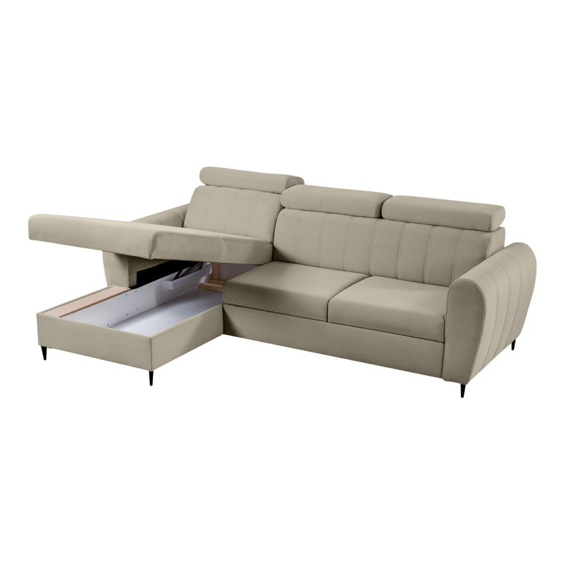 Casa si Gradina - Mobilier - Canapele si coltare - Canapele - Canapea extensibila, bej, stanga, KORIO - Infinity.ro