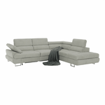 Casa si Gradina - Mobilier - Canapele si coltare - Canapele - Set canapea cu spatiu de depozitare, gri deschis, material textil, dreapta, BUTON R - Infinity.ro