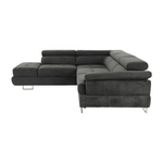 Casa si Gradina - Mobilier - Canapele si coltare - Canapele - Set canapea cu spatiu de depozitare, gri, material textil, stanga, BUTON R - Infinity.ro