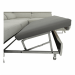 Casa si Gradina - Mobilier - Canapele si coltare - Canapele - Set canapea cu spatiu de depozitare, gri deschis, material textil, dreapta, BUTON R - Infinity.ro