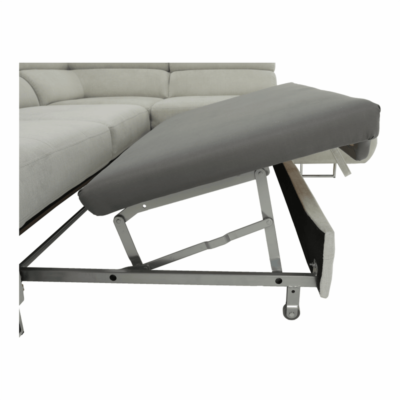 Casa si Gradina - Mobilier - Canapele si coltare - Canapele - Set canapea cu spatiu de depozitare, gri deschis, material textil, dreapta, BUTON R - Infinity.ro