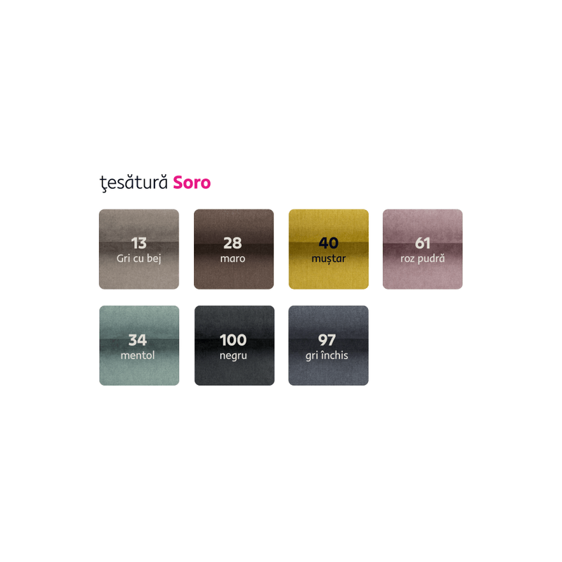 Casa si Gradina - Mobilier - Canapele si coltare - Canapele - Set canapea, gri-maro /galben, material textil, dreapta, BRATO - Infinity.ro