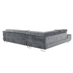 Casa si Gradina - Mobilier - Canapele si coltare - Canapele - Set canapea, gri, material textil, stanga, BUTON P - Infinity.ro