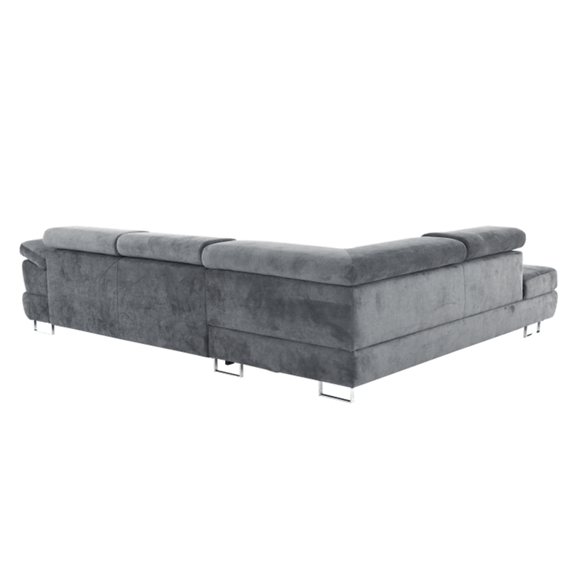 Casa si Gradina - Mobilier - Canapele si coltare - Canapele - Set canapea, gri, material textil, stanga, BUTON P - Infinity.ro
