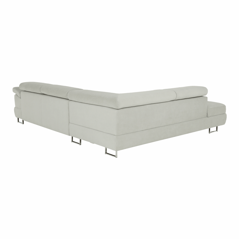 Casa si Gradina - Mobilier - Canapele si coltare - Canapele - Set canapea cu spatiu de depozitare, gri deschis, material textil, stanga, BUTON R - Infinity.ro