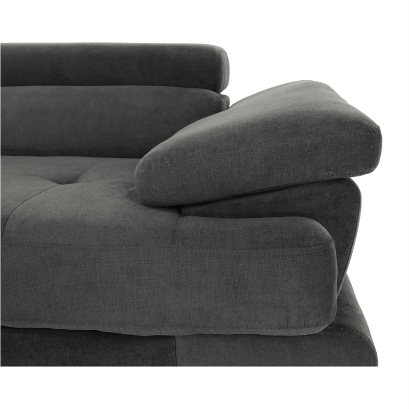 Casa si Gradina - Mobilier - Canapele si coltare - Canapele - Set canapea cu spatiu de depozitare, gri, material textil, stanga, BUTON R - Infinity.ro