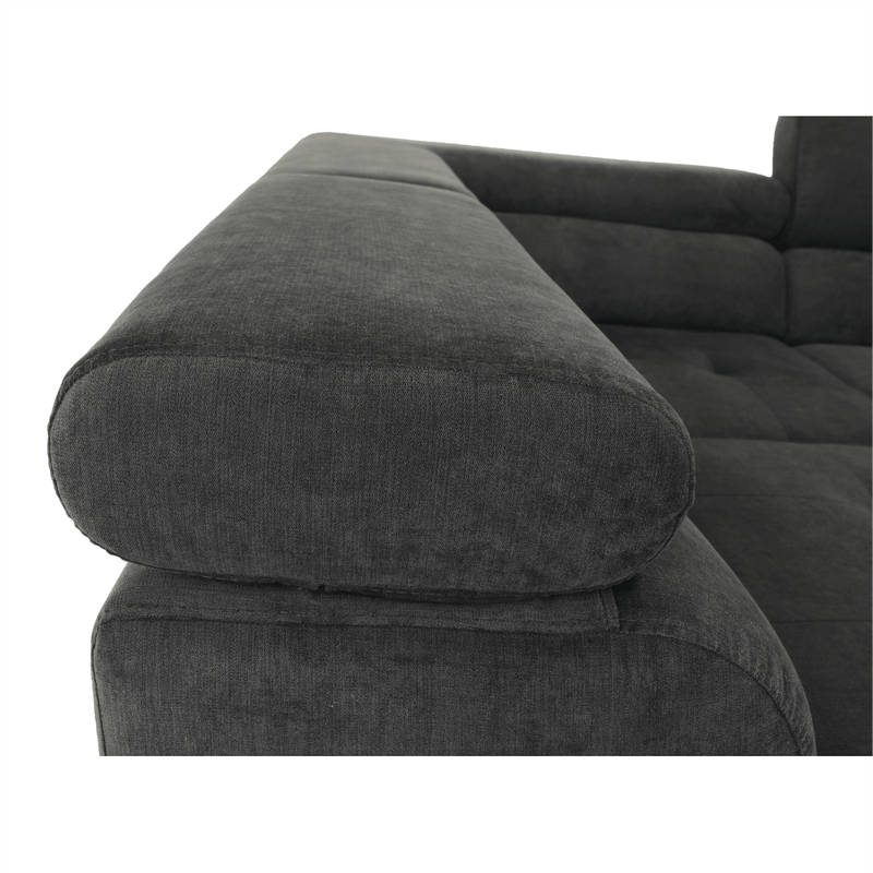 Casa si Gradina - Mobilier - Canapele si coltare - Canapele - Set canapea cu spatiu de depozitare, gri, material textil, stanga, BUTON R - Infinity.ro