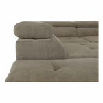 Casa si Gradina - Mobilier - Canapele si coltare - Canapele - Set canapea, maro deschis melanj, material textil, stanga, BUTON P - Infinity.ro