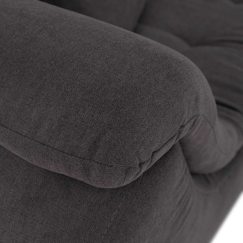 Casa si Gradina - Mobilier - Canapele si coltare - Canapele - Set canapea, gri-maro /galben, material textil, dreapta, BRATO - Infinity.ro