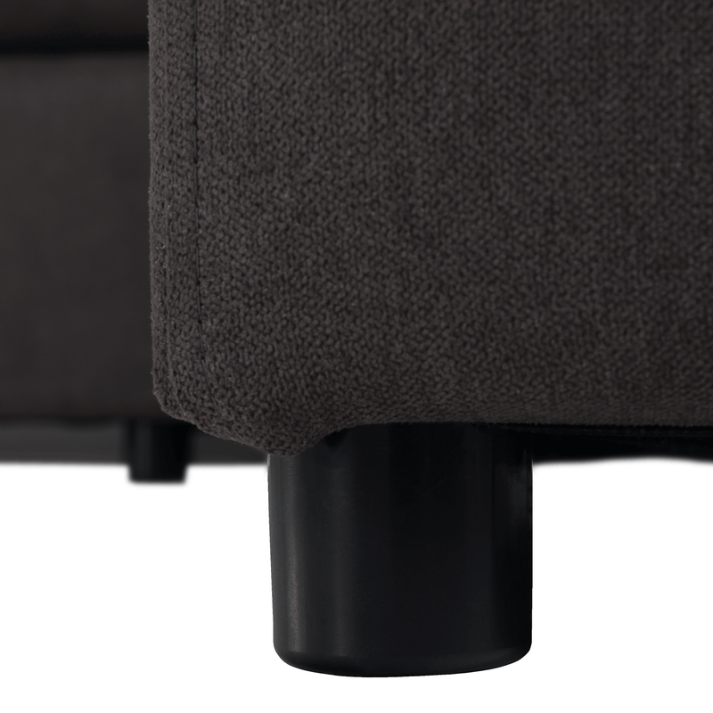 Casa si Gradina - Mobilier - Canapele si coltare - Canapele - Set canapea, gri-maro /galben, material textil, dreapta, BRATO - Infinity.ro