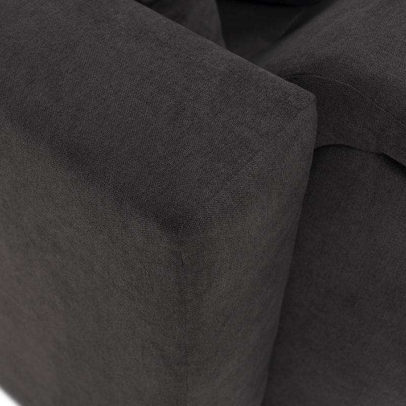 Casa si Gradina - Mobilier - Canapele si coltare - Canapele - Set canapea, gri-maro /galben, material textil, dreapta, BRATO - Infinity.ro