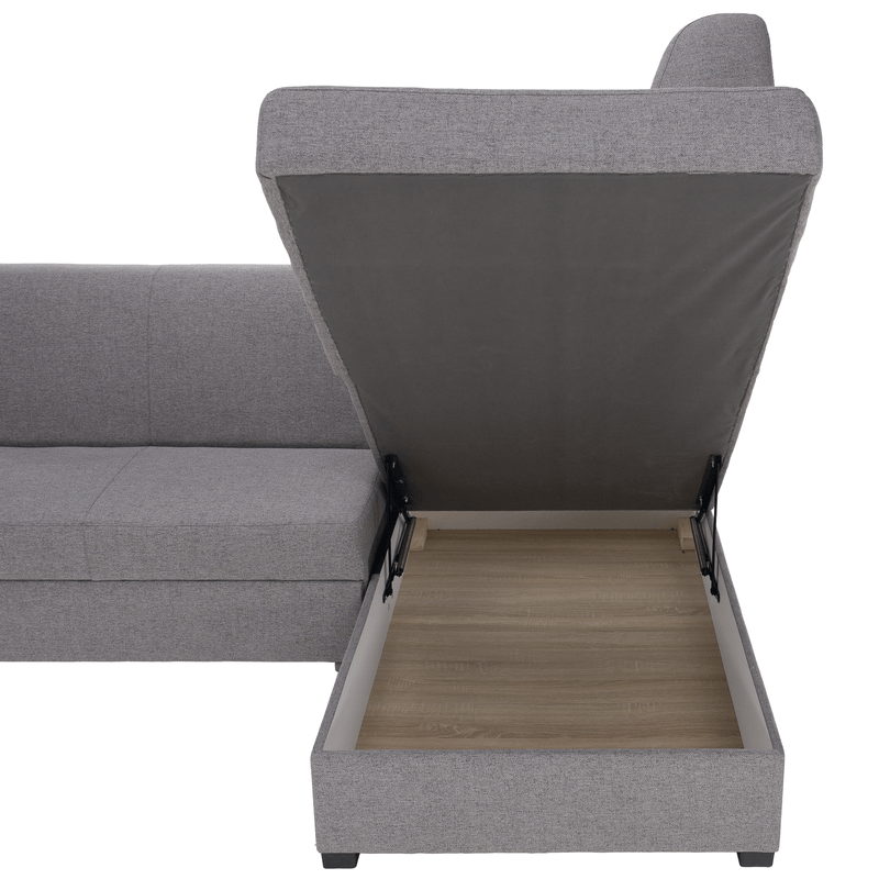Casa si Gradina - Mobilier - Canapele si coltare - Canapele - Canapea extensibila, suvite gri, dreapta, FOSA ROH - Infinity.ro