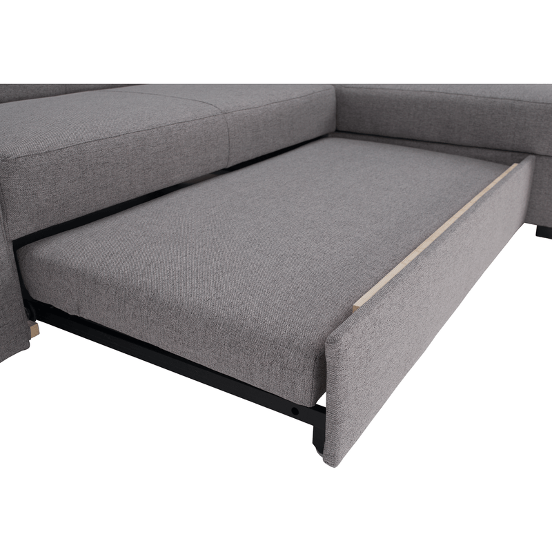 Casa si Gradina - Mobilier - Canapele si coltare - Canapele - Canapea extensibila, suvite gri, dreapta, FOSA ROH - Infinity.ro