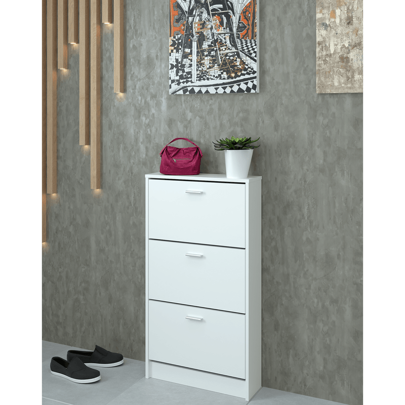 Casa si Gradina - Mobilier - Dulapuri si sifoniere - Dulapuri - Dulap pantofi, 3 rafturi, alb, MOBI 13 - Infinity.ro